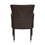 Flash Furniture Maxim Patio Armchairs with Cushions, Espresso Chairs with Cream Cushions, 2 Pack (2TW3WBE074BR)~#|#~sp190530052_sc7