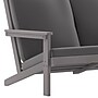 Flash Furniture Charlestown Adirondack Style Patio Loveseat with Cushions, Gray/Gray (JJC14022GY)~#|#~sp190530605_sc7