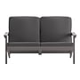 Flash Furniture Charlestown Adirondack Style Patio Loveseat with Cushions, Gray/Gray (JJC14022GY)~#|#~sp190530607_sc7