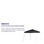Flash Furniture Harris Outdoor Slanted Leg Canopy Tent, 10' x 10' (JJGZ1010BK)~#|#~sp190532308_sc7