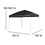Flash Furniture Harris Outdoor Slanted Leg Canopy Tent, 10' x 10' (JJGZ1010BK)~#|#~sp190532310_sc7