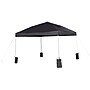 Flash Furniture 10'x10' Pop Up Event Straight Leg Canopy Tent with Sandbags and Wheeled Case, Black (JJGZ1010PKGBK)~#|#~sp190532493_sc7