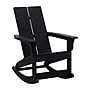 Flash Furniture Finn 2-Slat Adirondack Chairs with Side Table, Black, 3/Set (JJC147092T141BK)~#|#~sp190532519_sc7