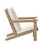 Flash Furniture Charlestown Adirondack Style Patio Loveseat with Cushions, Natural Cedar/Cream (JJC14022BR)~#|#~sp190532715_sc7