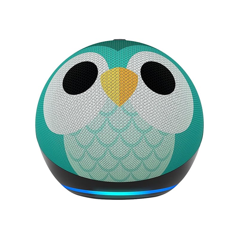 Amazon Echo Dot (5th Gen) Kids Bluetooth, Wi-Fi Wireless Smart Speaker, Owl (B09B9CD1YB) image 1