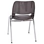 Flash Furniture HERCULES Series Plastic Shell Kid's Stacking Chair, Gray/Chrome (RUT18GYCHR)~#|#~sp190615342_sc7