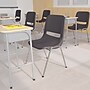 Flash Furniture HERCULES Series Plastic Shell Kid's Stacking Chair, Gray/Chrome (RUT18GYCHR)~#|#~sp190615346_sc7