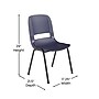 Flash Furniture HERCULES Series Plastic Shell Kid's Stacking Chair, Navy/Black (RUT16PDTRUENAVY)~#|#~sp190615419_sc7