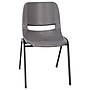 Flash Furniture HERCULES Series Plastic Shell Kid's Stacking Chair, Gray/Black (RUT16PDRGY)~#|#~sp190615554_sc7