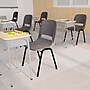 Flash Furniture HERCULES Series Plastic Shell Kid's Stacking Chair, Gray/Black (RUT16PDRGY)~#|#~sp190615567_sc7