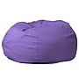 Flash Furniture Duncan Cotton Large Refillable Bean Bag Chair, Solid Purple (DGBEANLGSLDPUR)~#|#~sp190691373_sc7