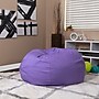 Flash Furniture Duncan Cotton Large Refillable Bean Bag Chair, Solid Purple (DGBEANLGSLDPUR)~#|#~sp190691380_sc7
