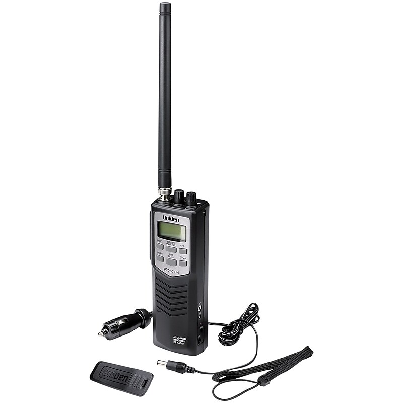 Uniden 40-Channel Handheld CB with Weather Alert, Black (PRO501HH) image 1