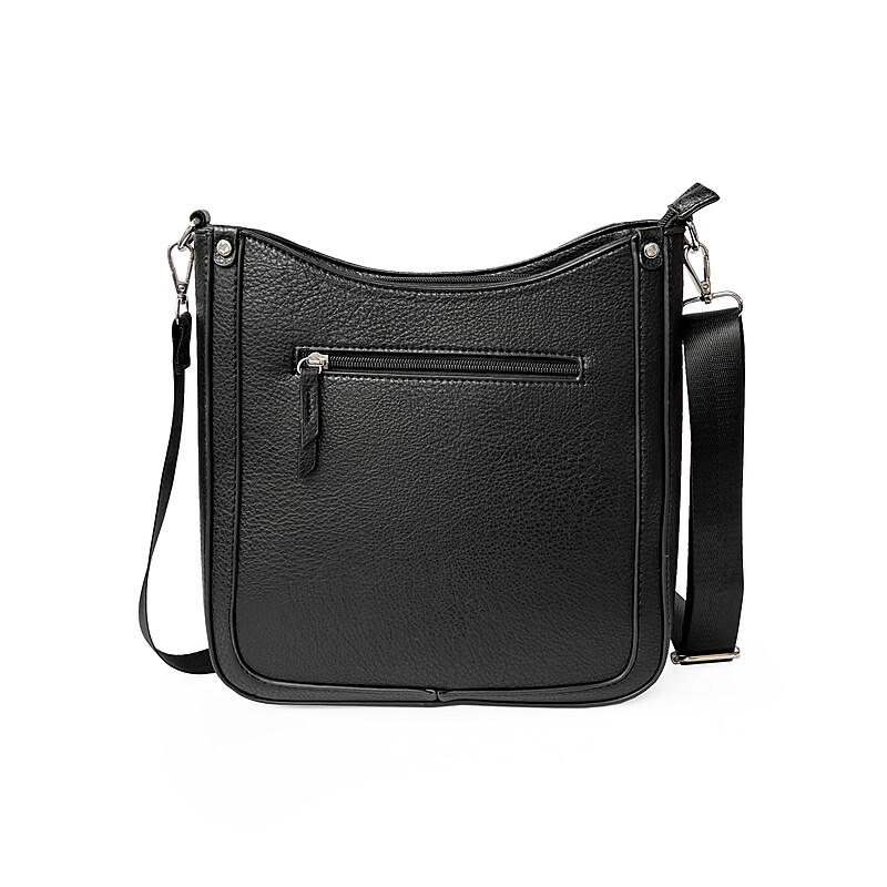 Nicci Handbag Crossbody Messenger Bag, Black (NH02) image 1