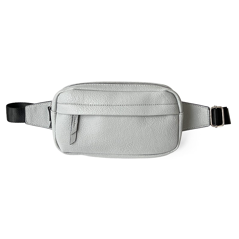 Nicci Faux Leather Waist Bag, Light Grey (NH04-LGRY) image 1
