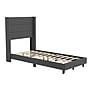Flash Furniture Hollis Charcoal Upholstered Platform Bed with Headboard, Twin (YK1078CHART)~#|#~sp190705008_sc7