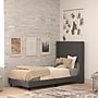 Flash Furniture Hollis Charcoal Upholstered Platform Bed with Headboard, Twin (YK1078CHART)~#|#~sp190705028_sc7