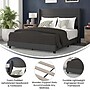 Flash Furniture Hollis Charcoal Upholstered Platform Bed with Headboard, Full (YK1078CHARF)~#|#~sp190705049_sc7