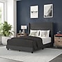 Flash Furniture Hollis Charcoal Upholstered Platform Bed with Headboard, Full (YK1078CHARF)~#|#~sp190705055_sc7