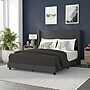Flash Furniture Hollis Charcoal Upholstered Platform Bed with Headboard, Queen (YK1078CHARQ)~#|#~sp190705080_sc7