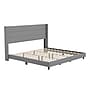 Flash Furniture Hollis Gray Upholstered Platform Bed with Headboard, King (YK1078GYK)~#|#~sp190705235_sc7