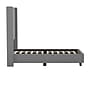 Flash Furniture Quinn Gray Upholstered Platform Bed with Headboard, Twin (YK1077GYT)~#|#~sp190705272_sc7