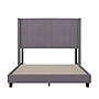 Flash Furniture Bianca Gray Upholstered Platform Bed with Headboard, Full (YK1079GYF)~#|#~sp190705307_sc7