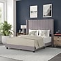 Flash Furniture Bianca Gray Upholstered Platform Bed with Headboard, Full (YK1079GYF)~#|#~sp190705309_sc7