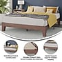 Flash Furniture Evelyn Wood Platform Bed, Queen (YKC1090QWAL)~#|#~sp190705316_sc7