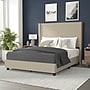 Flash Furniture Quinn Beige Upholstered Platform Bed with Headboard, Queen (YK1077BEIGEQ)~#|#~sp190705374_sc7