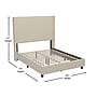 Flash Furniture Quinn Beige Upholstered Platform Bed with Headboard, Full (YK1077BEIGEF)~#|#~sp190705396_sc7