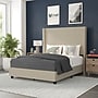 Flash Furniture Quinn Beige Upholstered Platform Bed with Headboard, Full (YK1077BEIGEF)~#|#~sp190705402_sc7