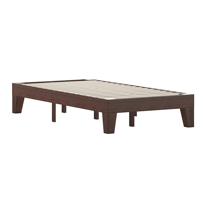 Flash Furniture Evelyn Wood Platform Bed, Twin (YKC1090TWAL) image 1