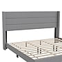Flash Furniture Hollis Gray Upholstered Platform Bed with Headboard, King (YK1078GYK)~#|#~sp190705449_sc7
