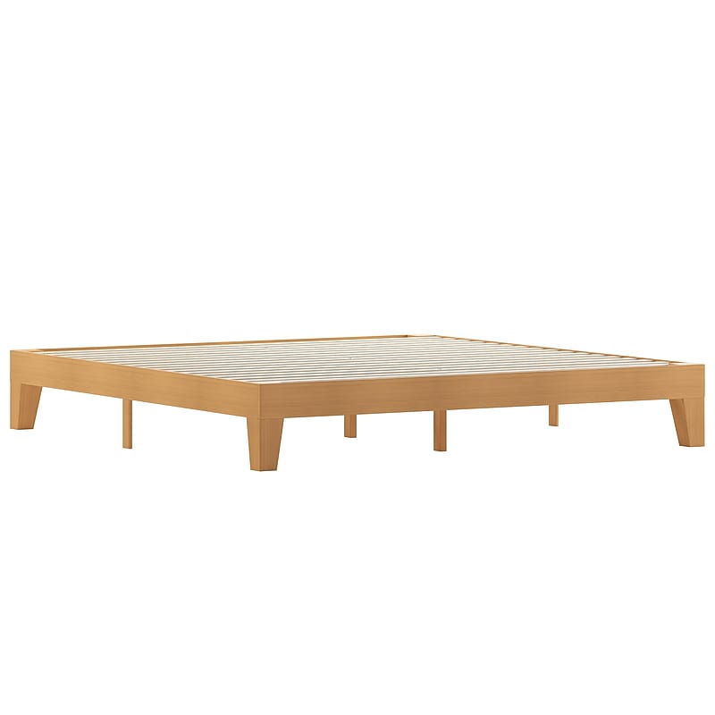 Flash Furniture Evelyn Wood Platform Bed, King (YKC1090KNAT) image 1