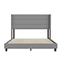 Flash Furniture Hollis Gray Upholstered Platform Bed with Headboard, Queen (YK1078GYQ)~#|#~sp190705520_sc7