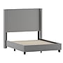 Flash Furniture Quinn Gray Upholstered Platform Bed with Headboard, Full (YK1077GYF)~#|#~sp190705644_sc7