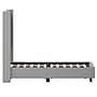 Flash Furniture Quinn Gray Upholstered Platform Bed with Headboard, Full (YK1077GYF)~#|#~sp190705653_sc7