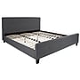 Flash Furniture Tribeca Dark Gray Tufted Platform Bed with 10" Pocket Spring Mattress, King (HGBM1032)~#|#~sp190705787_sc7