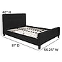 Flash Furniture Tribeca Black Tufted Platform Bed with 10" Pocket Spring Mattress, Full (HGBM1022)~#|#~sp190705851_sc7