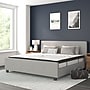 Flash Furniture Tribeca Light Gray Tufted Platform Bed with 10" Pocket Spring Mattress, King (HGBM1028)~#|#~sp190705961_sc7