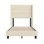 Flash Furniture Hollis Beige Upholstered Platform Bed with Headboard, Twin (YK1078BEIGET)~#|#~sp190706032_sc7