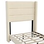 Flash Furniture Hollis Beige Upholstered Platform Bed with Headboard, Twin (YK1078BEIGET)~#|#~sp190706033_sc7