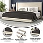 Flash Furniture Hollis Beige Upholstered Platform Bed with Headboard, King (YK1078BEIGEK)~#|#~sp190706055_sc7