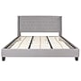 Flash Furniture Riverdale Tufted Platform Bed in Light Gray Fabric with 10" Pocket Spring Mattress, King (HGBM1044)~#|#~sp190706366_sc7