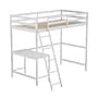 Flash Furniture Riley Loft Bed Frame with Desk, Twin (MHLBD5WHT)~#|#~sp190707184_sc7