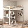 Flash Furniture Riley Loft Bed Frame with Desk, Twin (MHLBD5WHT)~#|#~sp190707287_sc7