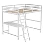 Flash Furniture Riley Loft Bed Frame with Desk, Full (MHLBD5WHF)~#|#~sp190707387_sc7