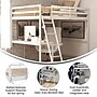 Flash Furniture Riley Loft Bed Frame with Desk, Full (MHLBD5WHF)~#|#~sp190707397_sc7