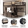 Flash Furniture Riley Loft Bed Frame with Desk, Full (MHLBD5ESPF)~#|#~sp190707536_sc7